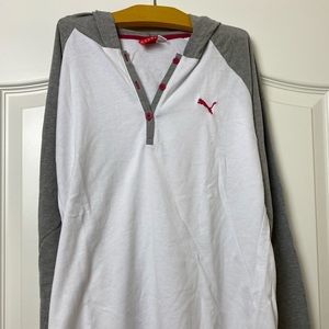 Small Puma long sleeve tshirt with hoodie